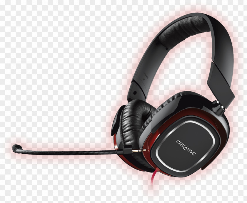 Creative Material Headphones Headset Microphone Technology Draco HS880 Amazon.com PNG