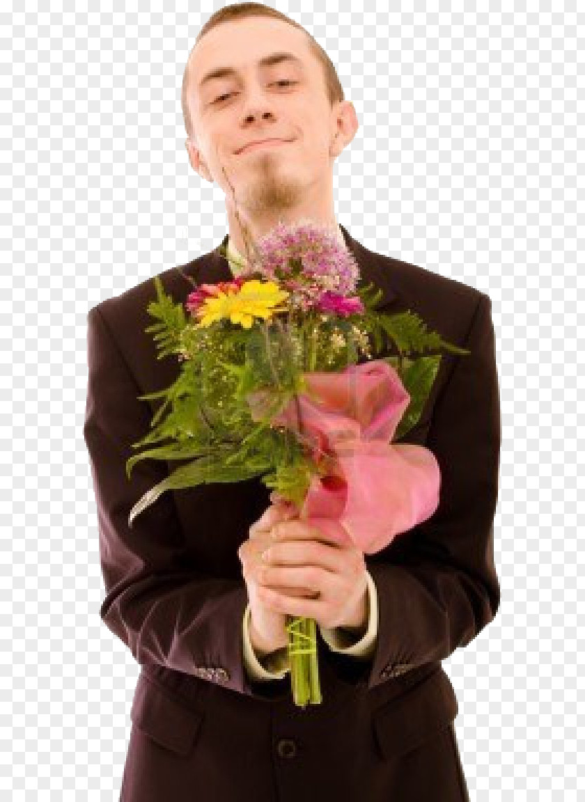 Flower Bouquet Gift Wedding Man PNG
