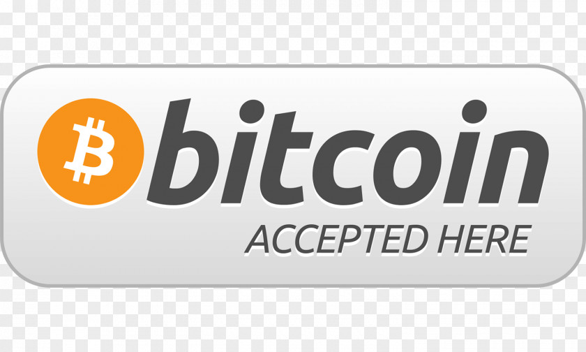 Mining Bitcoin Brand Accepted Here Sticker Logo Product Design PNG