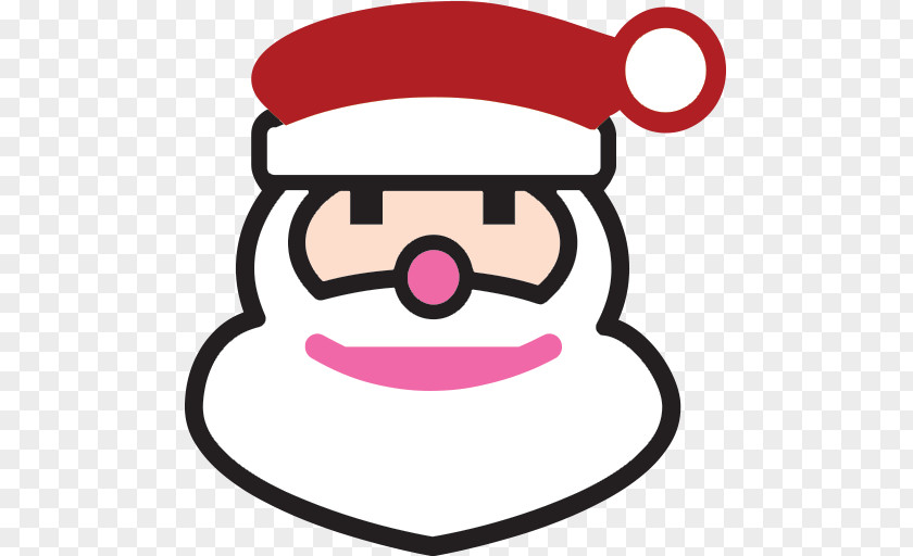 Santa Claus Father Christmas Emoji Tree PNG