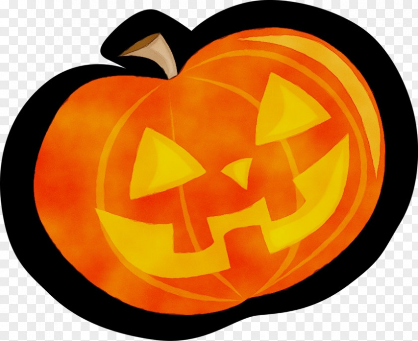 Smile Symbol Halloween Pumpkin Cartoon PNG