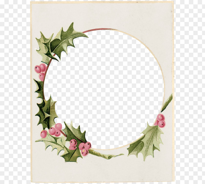 Bramble Leaf Frame Cartoon Pink Fruit Christmas Picture Wreath Clip Art PNG