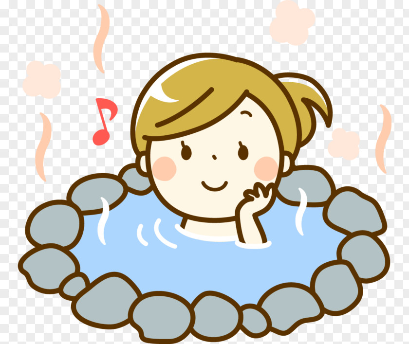 Lady Background Onsen Clip Art Hot Spring Vector Graphics PNG