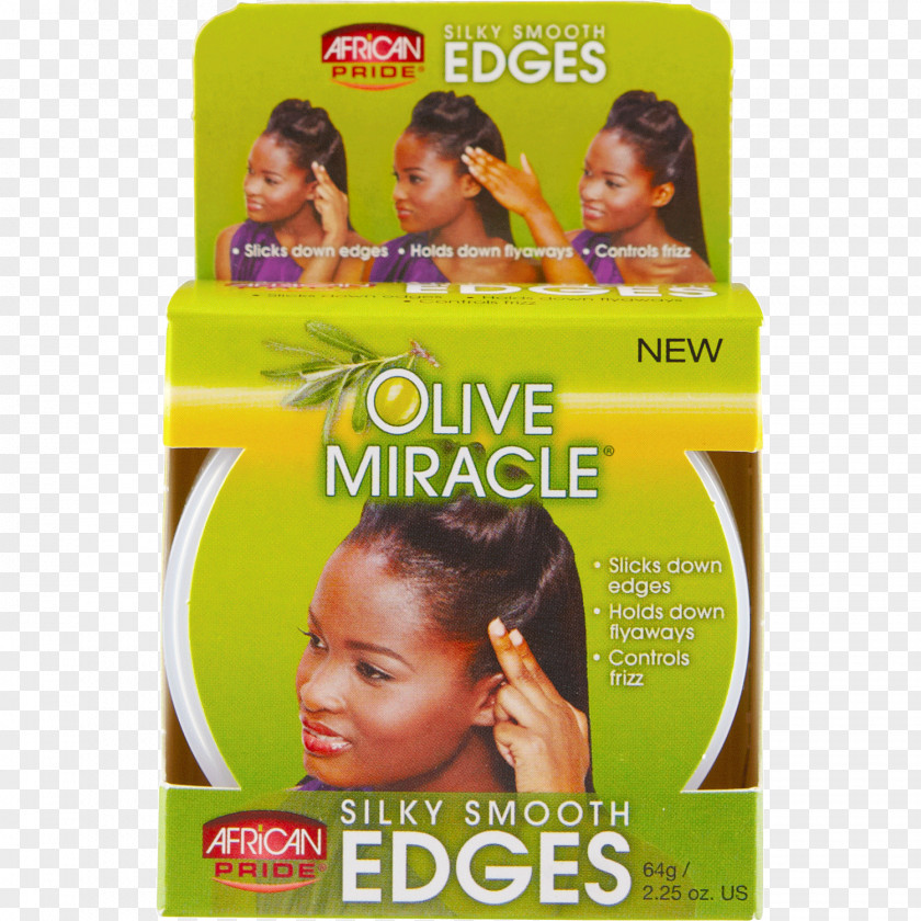 Oil African Pride Olive Miracle Silky Smooth Edges Hair Care Maximum Strengthening Growth Styling Products PNG