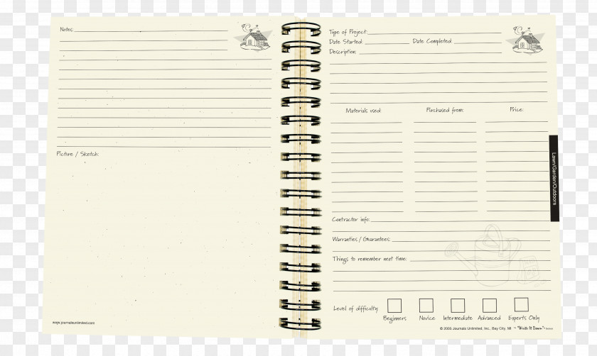 Wedding Planner Paper Guestbook PNG