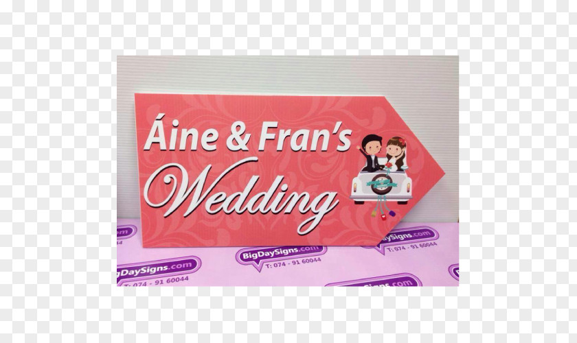 Wedding Sign Product Pink M Rectangle Font Text Messaging PNG