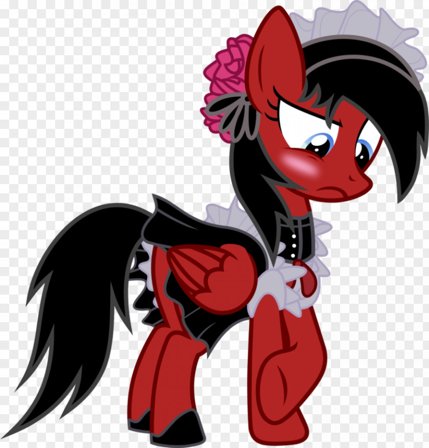 Horse Pony French Maid Costume PNG