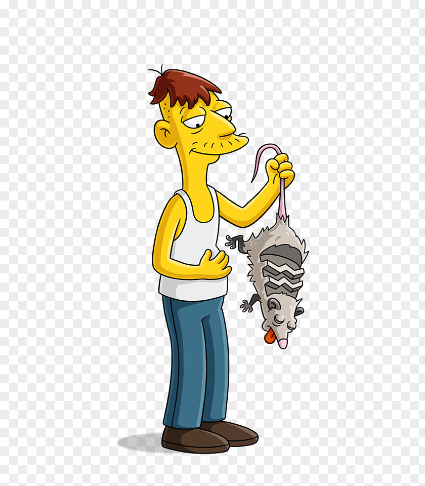 The Simpsons Movie Cletus Spuckler Groundskeeper Willie Snake Jailbird Mayor Quimby Ralph Wiggum PNG