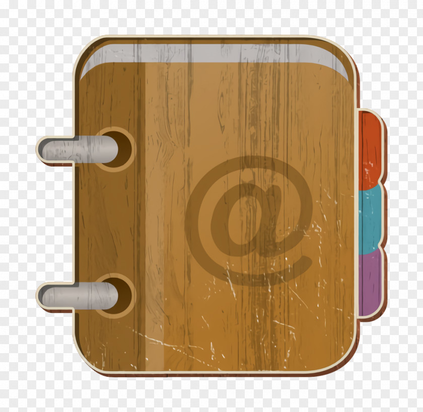Yellow Brown Contact Icon PNG