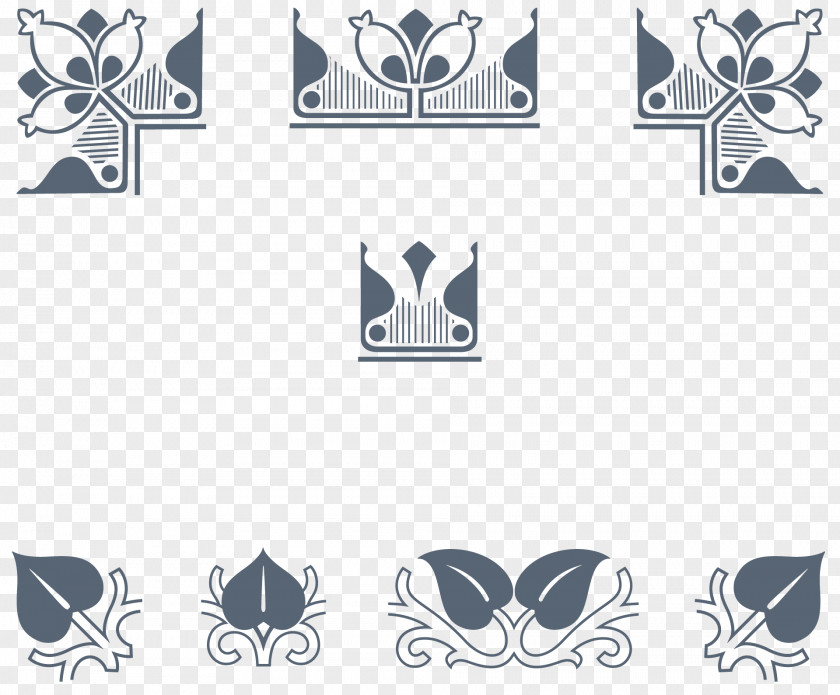 Great Gatsby Borders Logo Pattern PNG