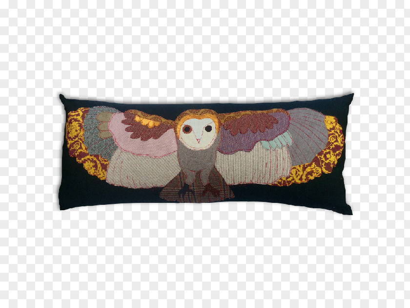 Flying Owl Cushion Throw Pillows Textile Couch PNG