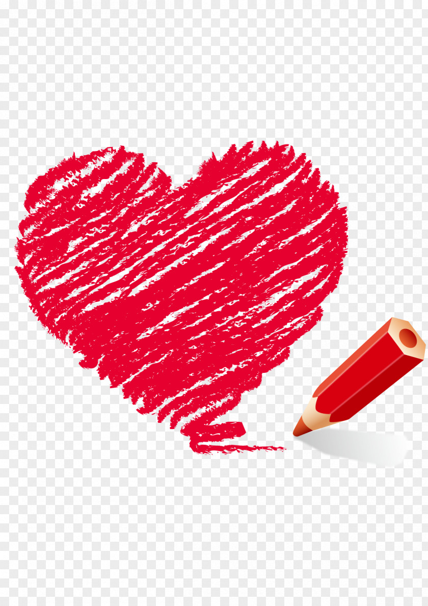 Heart-shaped Cartoon Download Crayon PNG