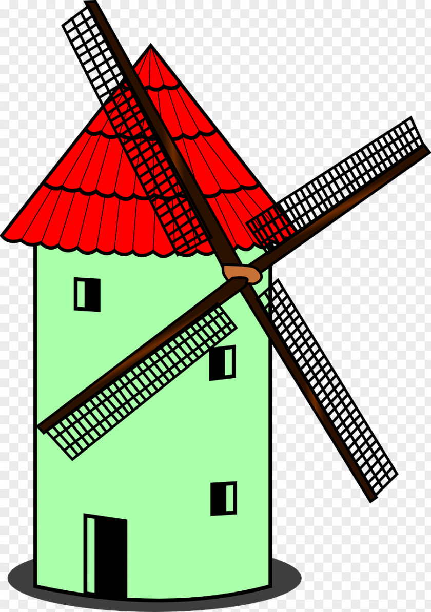 Windmill Windpump Clip Art PNG