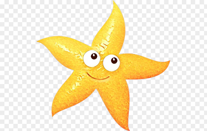 Yellow Plant Smiley Star PNG