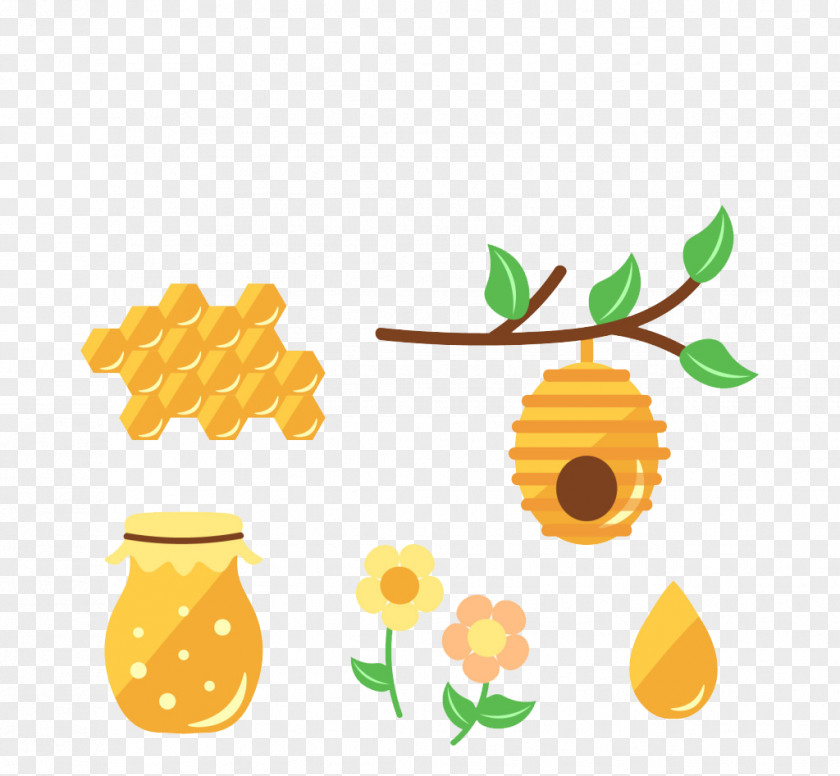 Cartoon Honey Bee Clip Art PNG