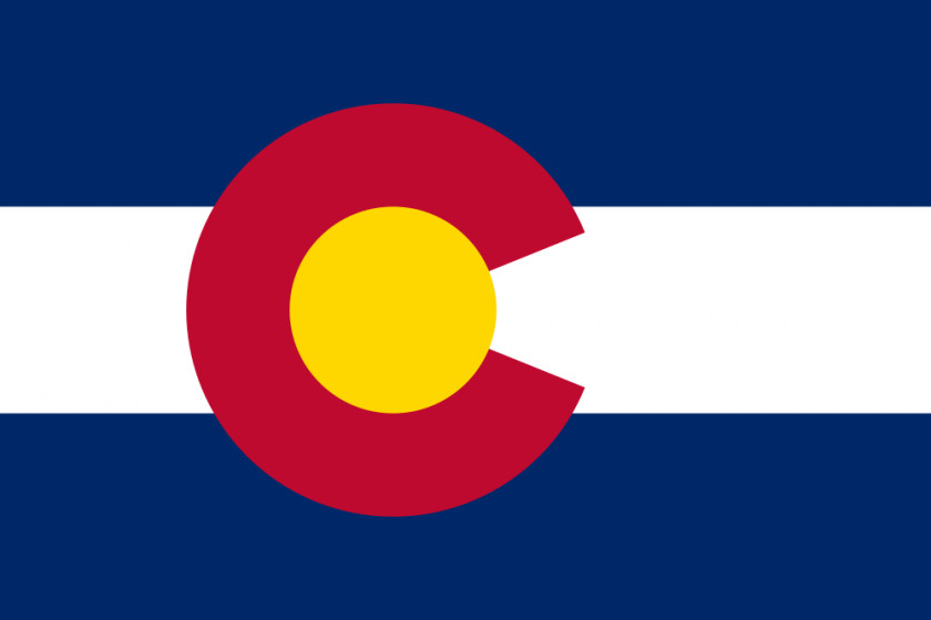 Flag Outline Of Colorado State The United States PNG