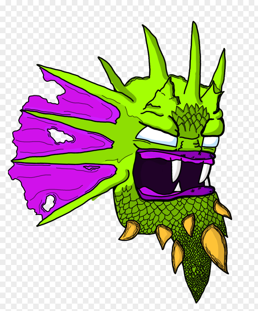 Leaf Dragon Cartoon Clip Art PNG