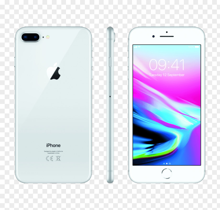 Apple 8plus A11 Telephone Silver PNG
