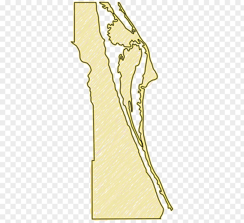 Brevard County Map White PNG