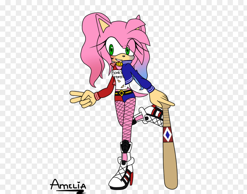 Harley Quinn Costume Makeup Amy Rose Shadow The Hedgehog Sonic PNG