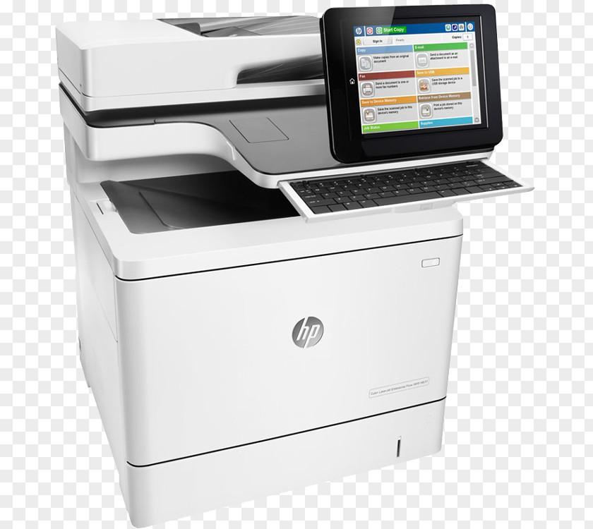 Hewlett-packard Hewlett-Packard HP LaserJet Enterprise M577 Color Flow MFP M577z Printer B5L48A#BGJ M577f Multifunction Colour Laser Multi-function PNG