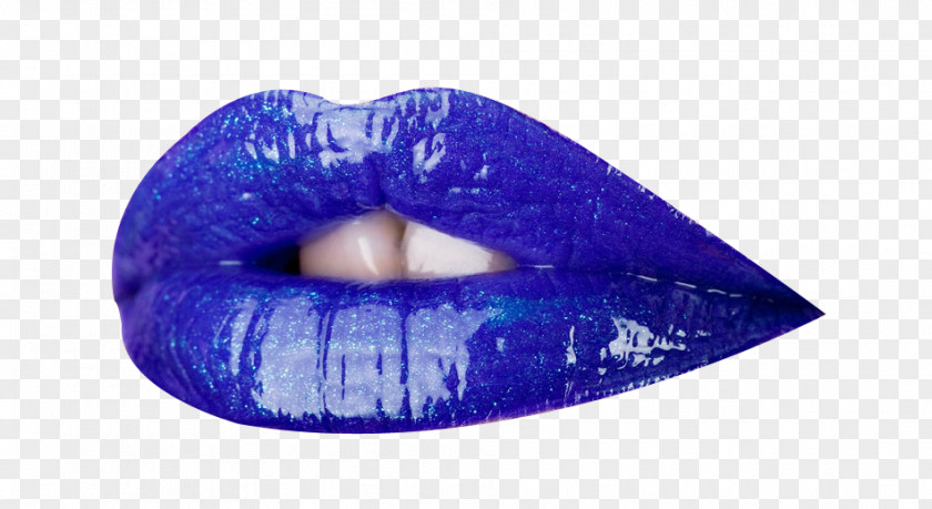 Lipstick Lip Balm Cosmetics Blue PNG