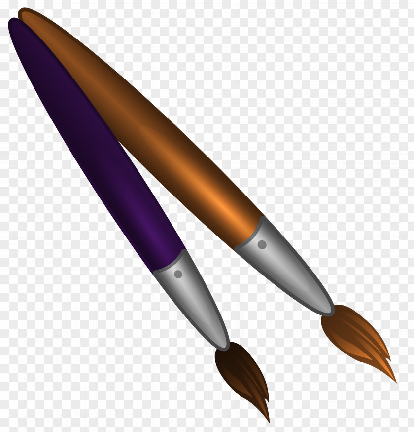 School Paint Brushes Clipart Image Paintbrush Clip Art PNG