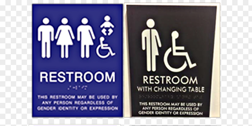 Toilet Rules Unisex Public Bathroom Gender Neutrality Sign PNG