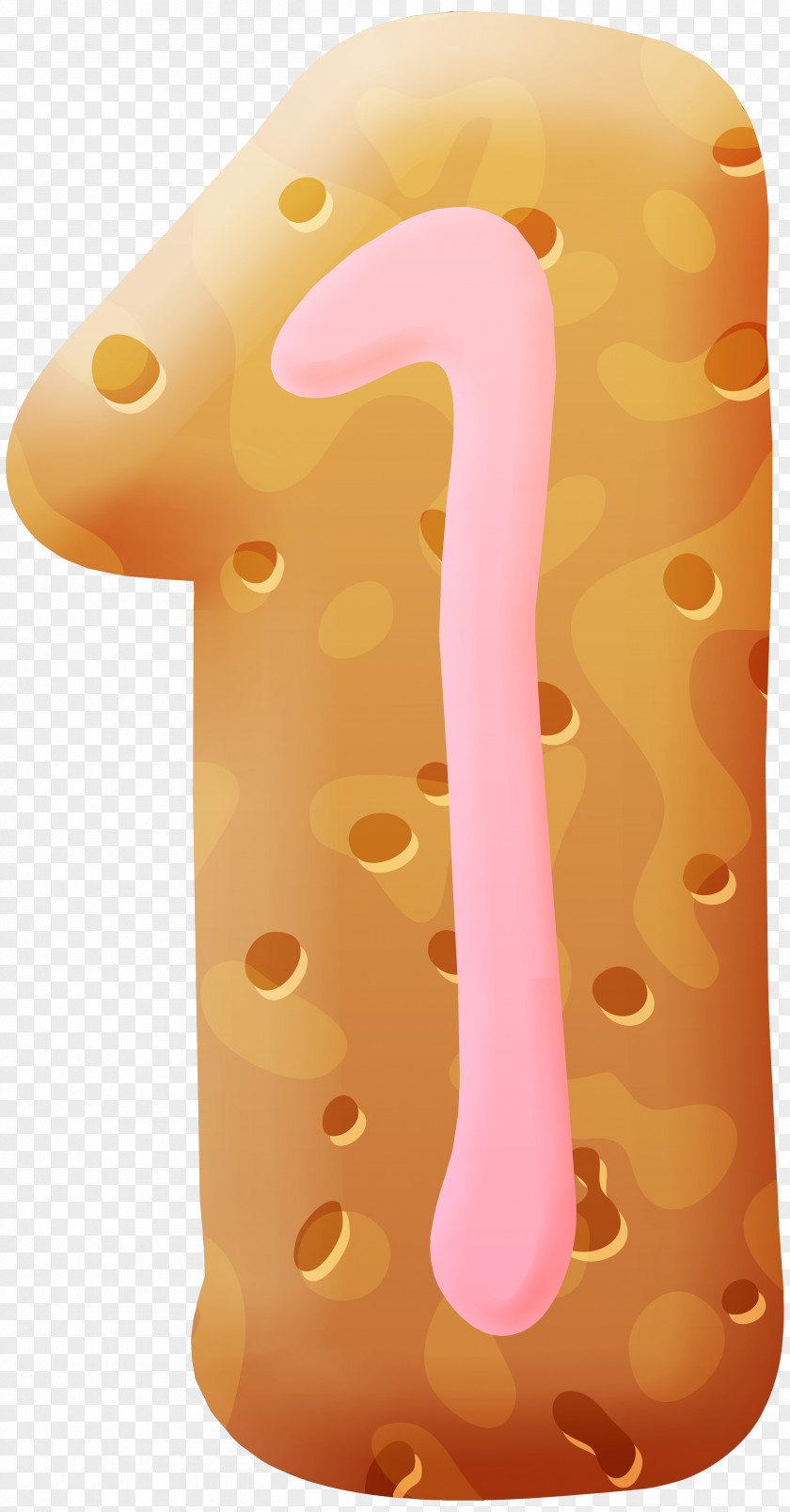 Number One Sponge Cake Biscuit Biscotti Clip Art PNG