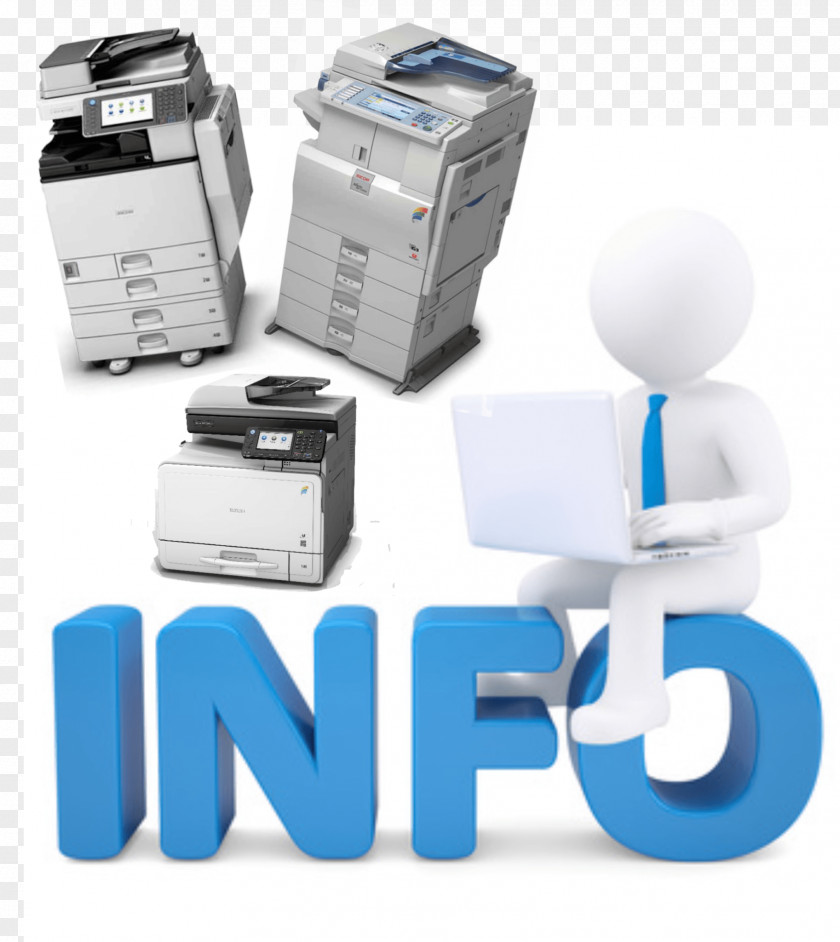 Office Equipment Photocopier Laptop Background PNG