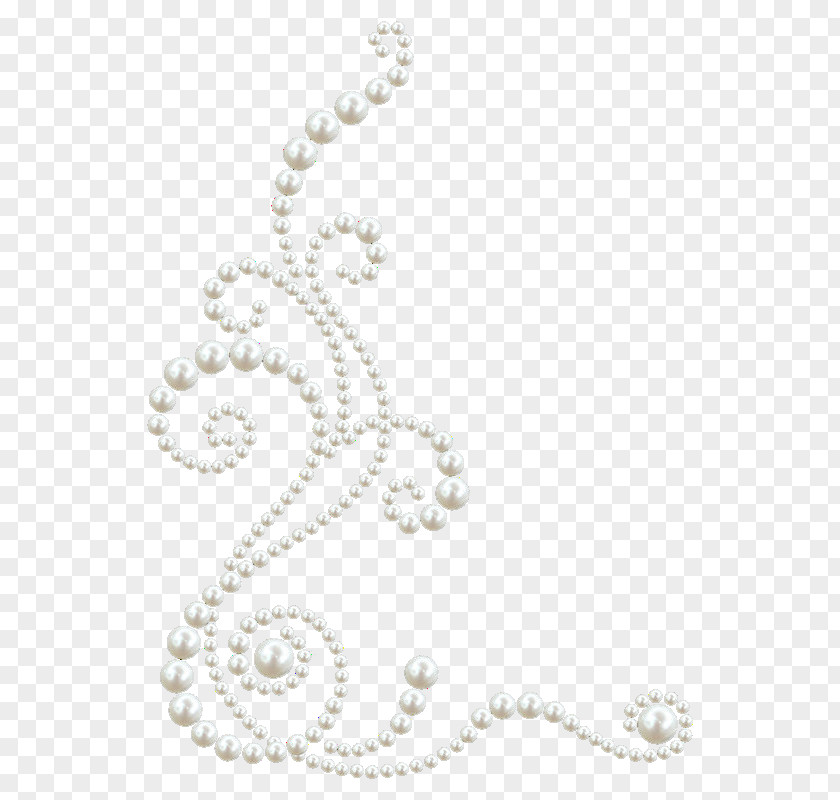 White Pearl Border PNG pearl border clipart PNG