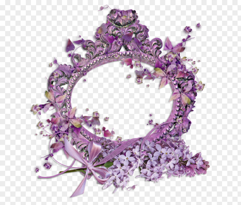 FLORAL CIRCLE Picture Frames Ping Clip Art PNG
