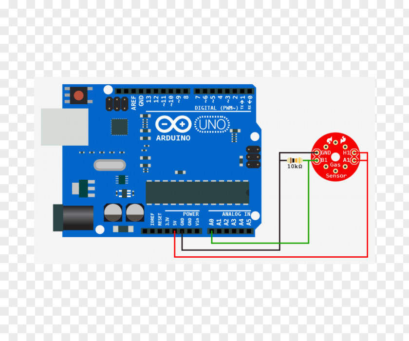 Lpg Arduino Thermistor Sensor Wiring Diagram Electronics PNG