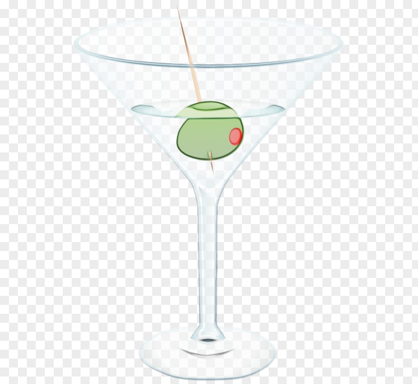 Martini Cocktail Garnish Drink Glass Stemware Appletini PNG
