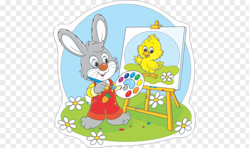 Painting Easter Bunny Royalty-free PNG