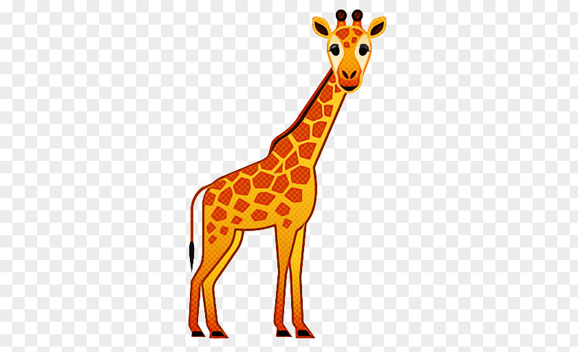 Sticker Fawn Giraffe Cartoon PNG