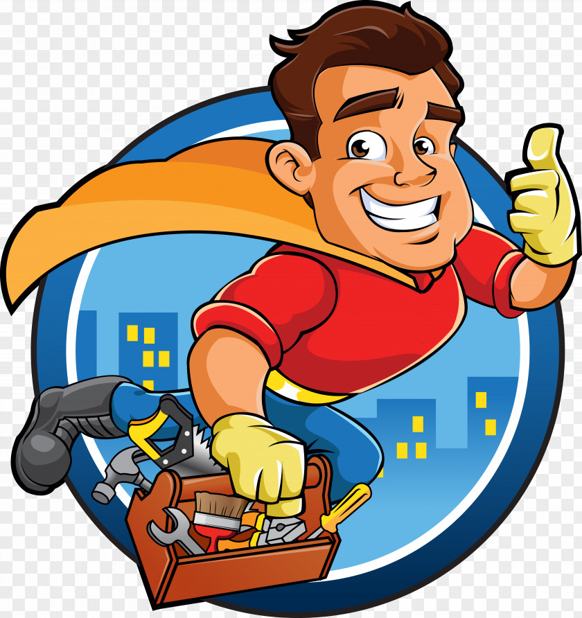 Worker Vector Royalty-free Superhero Handyman PNG