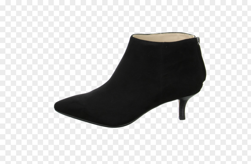 Boot High-heeled Shoe Suede Black M PNG