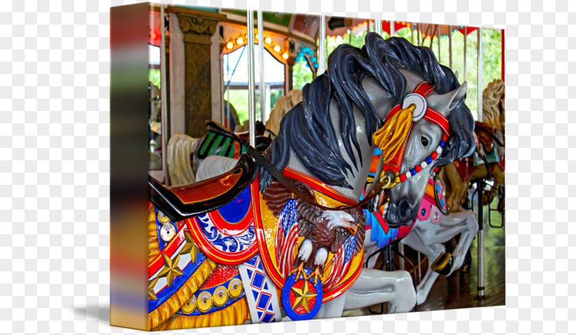 CAROUSEL HORSE Carousel Hersheypark Horse Gallery Wrap Art PNG