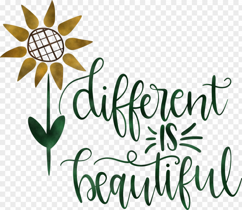 Different Is Beautiful Womens Day PNG