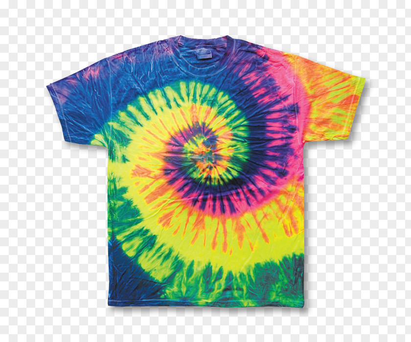 T-shirt Printed Hoodie Tie-dye PNG