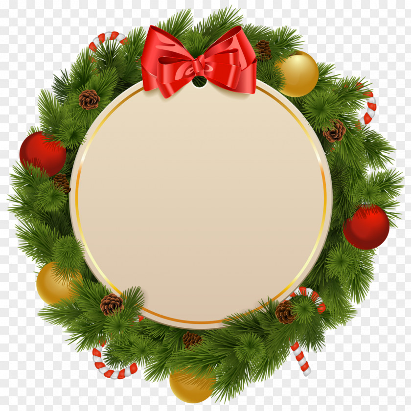 Wreath Christmas Clip Art PNG
