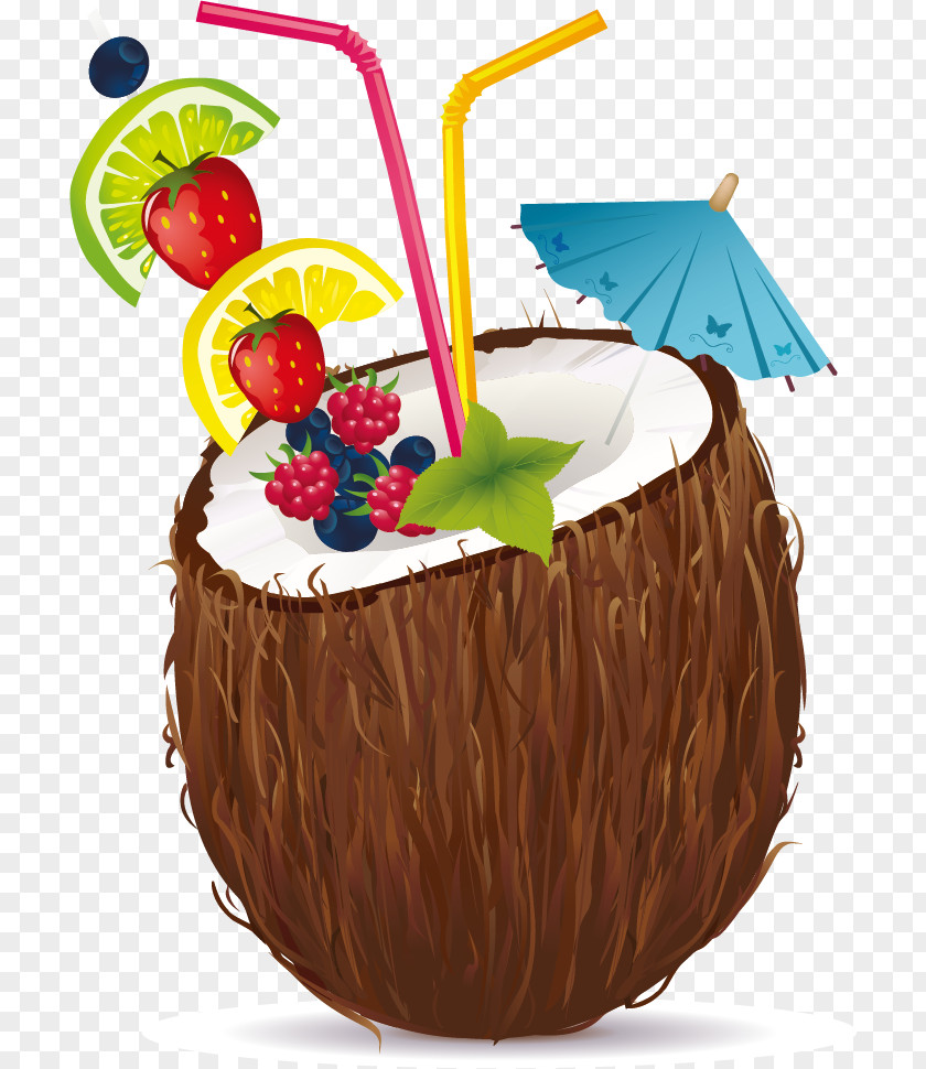 Coconut Material Juice Cocktail Water Milk Clip Art PNG