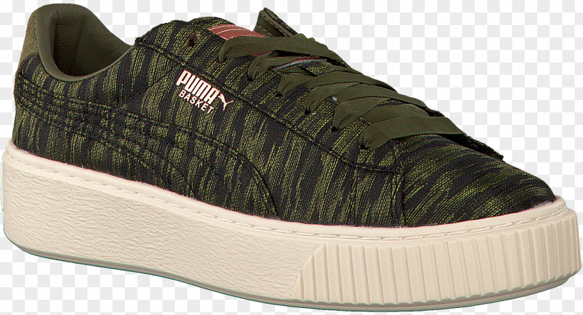 Green Puma Shoes For Women Sports Sneakers Basket Platform Vr PNG