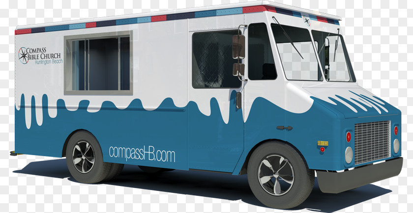 Ice Cream Truck Van Frozen Yogurt Food Street PNG
