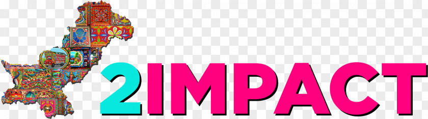 Impact Logo Brand Pink M Font PNG