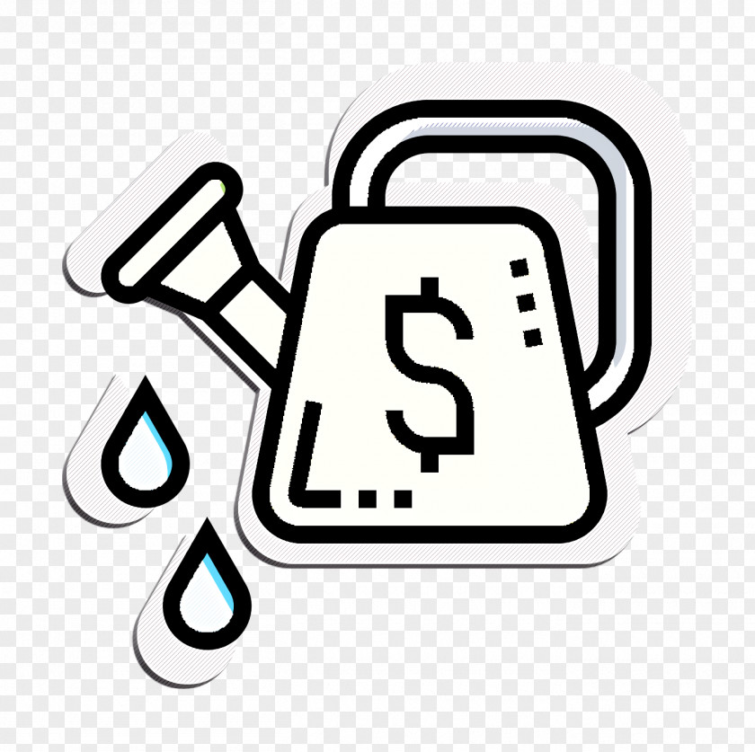 Invest Icon Blockchain Watering Can PNG