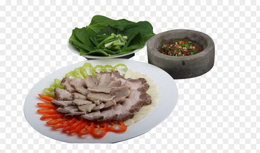 Korean Meat Bun Cuisine Asian Ssam PNG