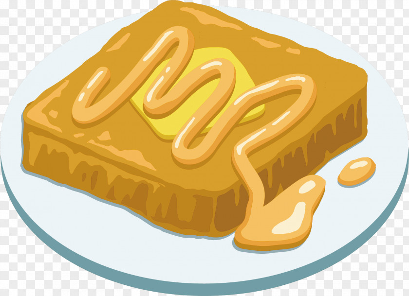 Toast Vector Frybread Cheese Butter PNG