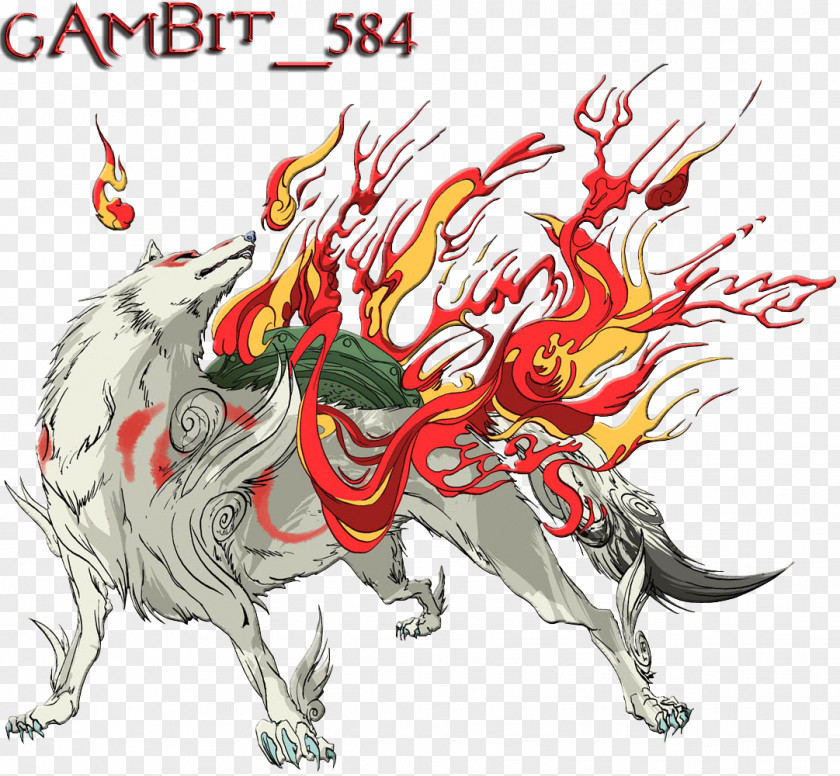 Amaterasu Stamp Video Games Wii Capcom PNG